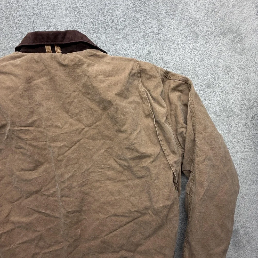 Schmidt Workwear Jacket Mens XLT‎ Brown Bomber Lined Insulated Pockets Canvas